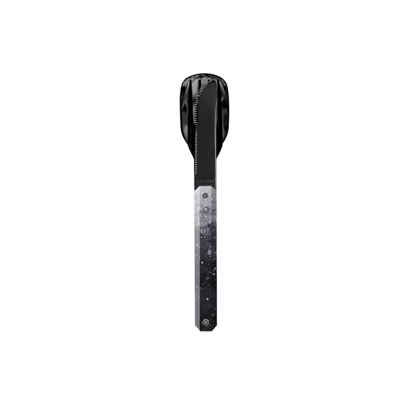 Akinod Magnetic Straight Cutlery 12H34 BLACK Mirror Cosmos