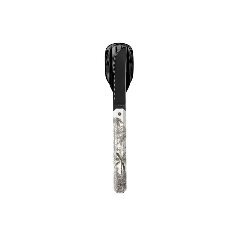 Akinod Magnetic Straight Cutlery 12H34 BLACK Mirror Tropique