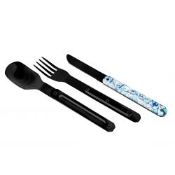 Akinod Magnetic Straight Cutlery 12H34 Black Mirror Azulejos
