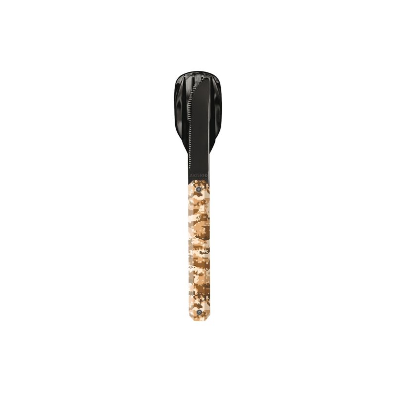 Akinod Magnetic Straight Cutlery 12H34 Black Camo Pixel