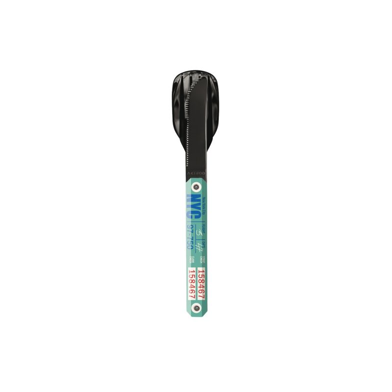 Akinod Magnetic Straight Cutlery 12H34 Black Mirror NYC