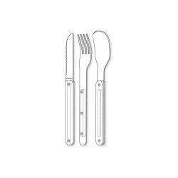 Akinod Magnetic Straight Cutlery 12H34 Black Mirror Aeroport