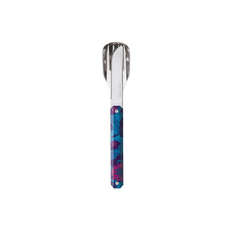 Akinod Magnetic Straight Cutlery 12H34 Mirror Hibiscus