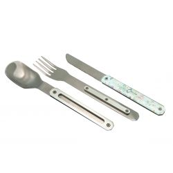 Akinod Magnetic Straight Cutlery 12H34 Mirror Fleurs Gourmandes