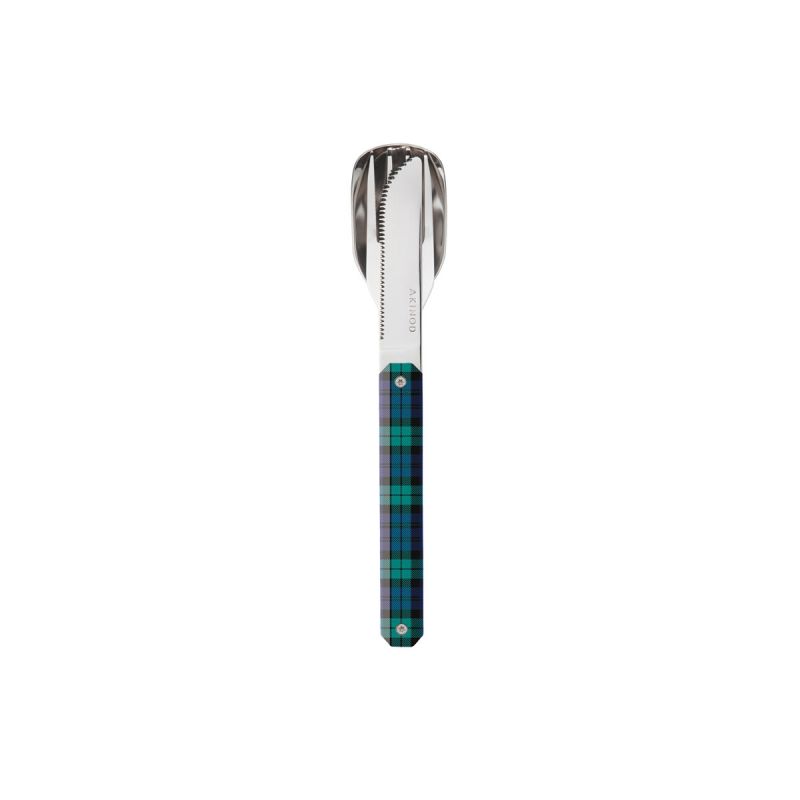 Akinod Magnetic Straight Cutlery 12H34 Mirror Tartan Vert