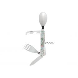 Akinod Multifunction Cutlery 13H25 Mirror Fleurs Gourmandes