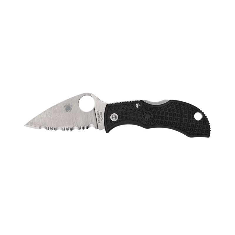 Spyderco Manbug FRN Black Leaf Serrated MBKLFS