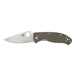 Spyderco Tenacious G-10 Brown CPM M4 plain C122GBNM4P