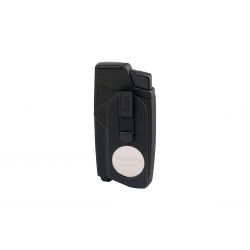 Vector Brand - Accendisigari XCaliber Double W/Cutter 05 Black Crackle Matte