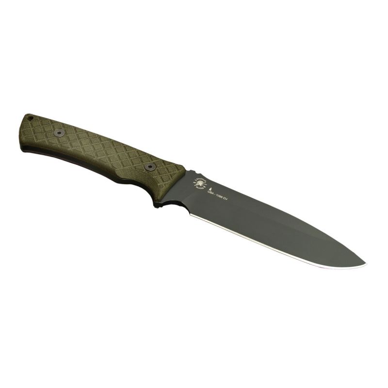 Spartan Blades Damysus SBSL003BKGR Black Blade Green Micarta