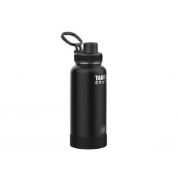 Takeya Sport Copper Spout Insulated Bottle 32oz / 950ml Grand Slam Black (51820)