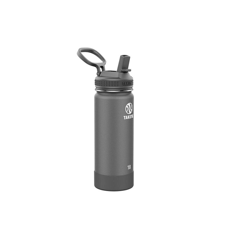 Takeya Actives Straw Insulated Bottle 18oz / 530ml Onyx (51204)