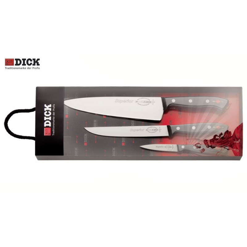 Set coltello da cucina, Dick Superior 3 pz  (CUOCO-DISOSSO-CUCINA)