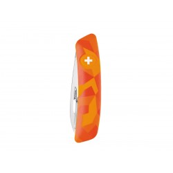 Swiza J06 Junior Urban Orange, Swiss Army Knife with 12 multicolor functions, Made in Swiss.