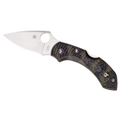 Survival Spyderco Dragonfly 2 Green Zome knife.