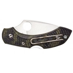 Survival Spyderco Dragonfly 2 Green Zome Messer.