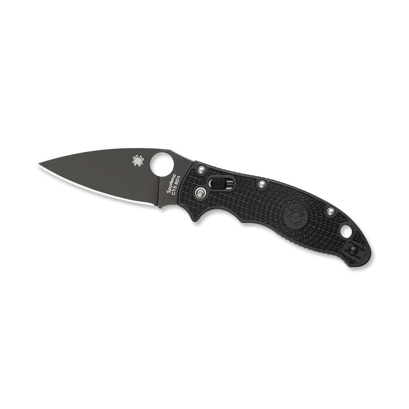 Spyderco Manix 2 Lightweight Total Black, Tactical Knife, Military Folding Knives.