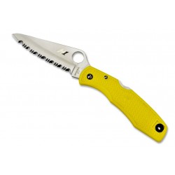 Spyderco Pacific Salt Yellow C91SYL, Diving knife, Serrated blade, Folding diving knives, diving knife.