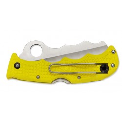 Spyderco Assist Salt Yellow C79PSYL, Diving knife, serrated blade, Folding diving knives, diving knife.