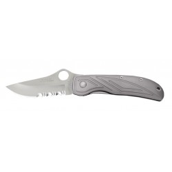 Spyderco tactical knife, Herbst Design Aluminum C53S, folding military knife.