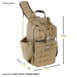 Military Backpack Maxpedition Sitka Gearslinger Green, Military Tactical Backpack made in U.s.a.