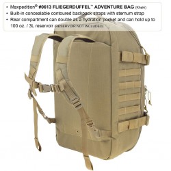 Sac à dos militaire Maxpedition Fliegerduffel Adventure Bag Kaki, sac tactique militaire fabriqué aux États-Unis.