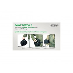 Nextorch Saint Torch 1, 1000 Lumens, Led flashlight / military torch