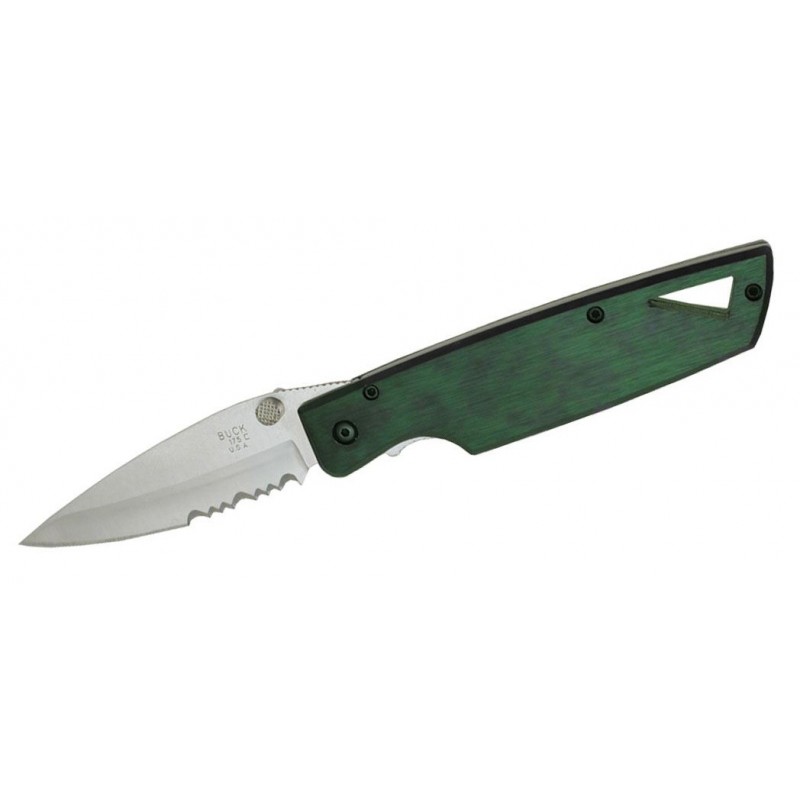 Buck Lighting HTA II 175 Green Knife, Vintage knife. (U.s.a. 2004)