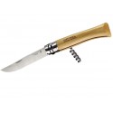 Opinel Knife n.10 Inox, with corkscrew, Opinel Outdoor.