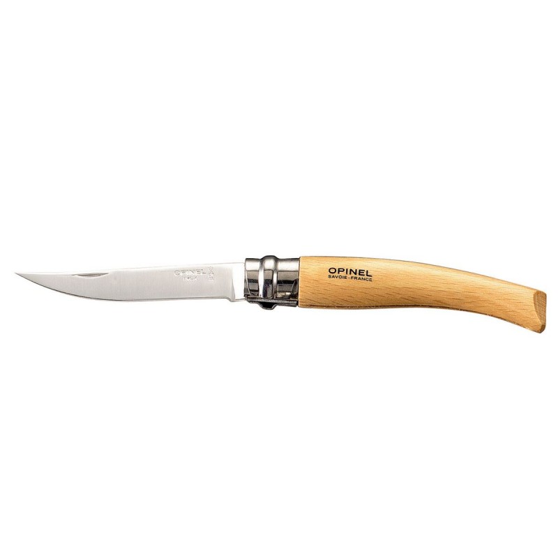 Opinel n.8 stainless steel beech handle, fillet knife.