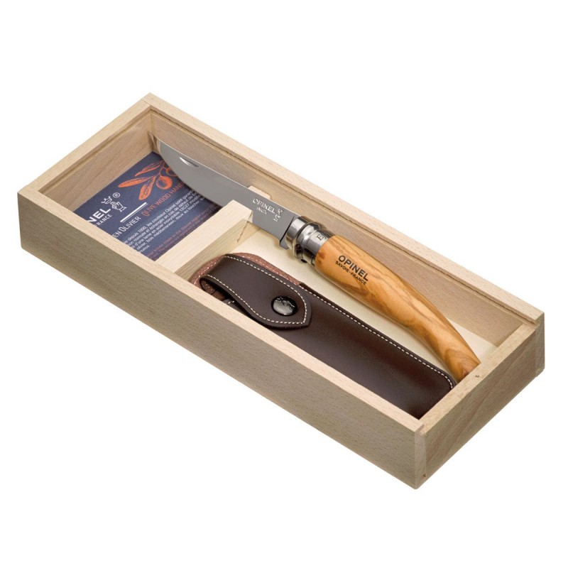 Knife Opinel n.10 Inox with wooden box, Opinel Outdoor.