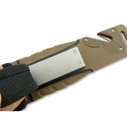 Witharmour Nightingale fixed Blade Tan knife, Tactical Knives.