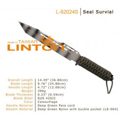 Coltello Rambo Linton Mimetico, Linton Seal Survival Mimetic.