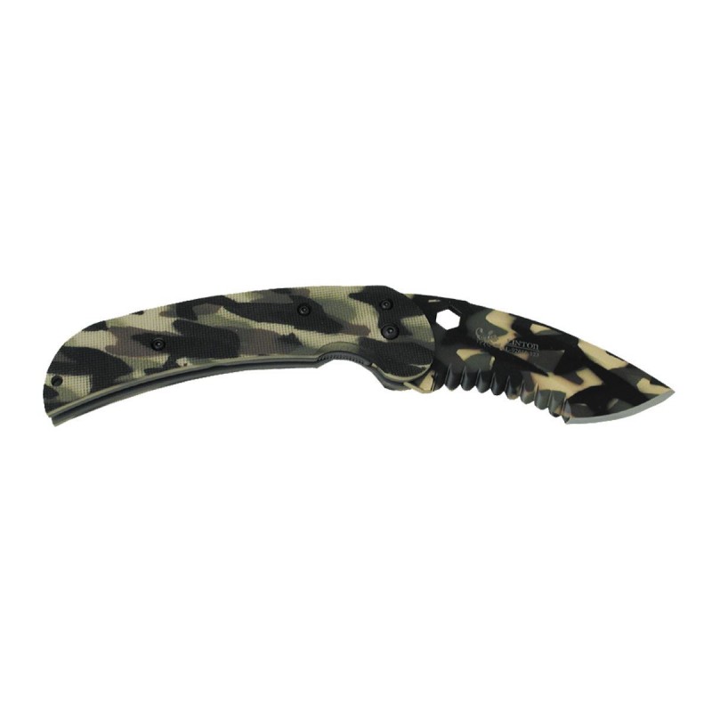 Knife Linton Tiger Shark IV Camo (mod. Titanium), Tactical knives.