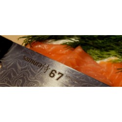 Samura 67 Damaskus Messerset, 3 Stück (Kochmesser - Filetiermesser - Gemüsemesser)