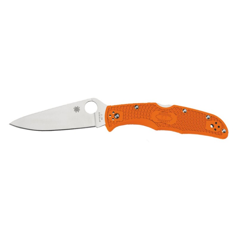 Spyderco Endura 4 Flat FRN Orange C10FPOR