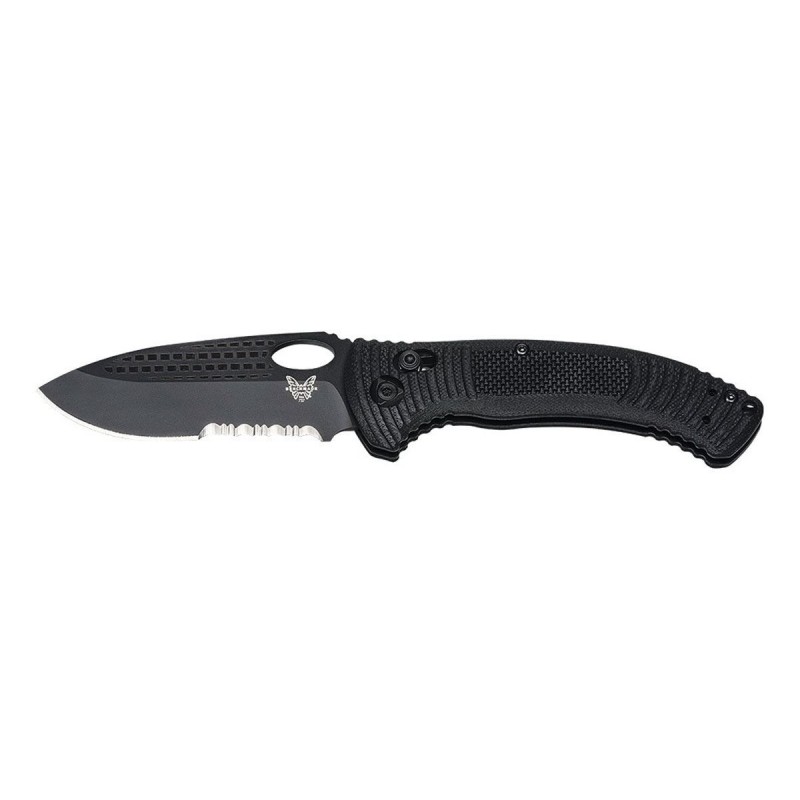 Benchmade Aileron 737 knife,Total Black Design Tarani, military knife.
