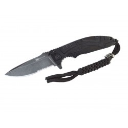 Prezioso - Ferus Total Black Combo military knife