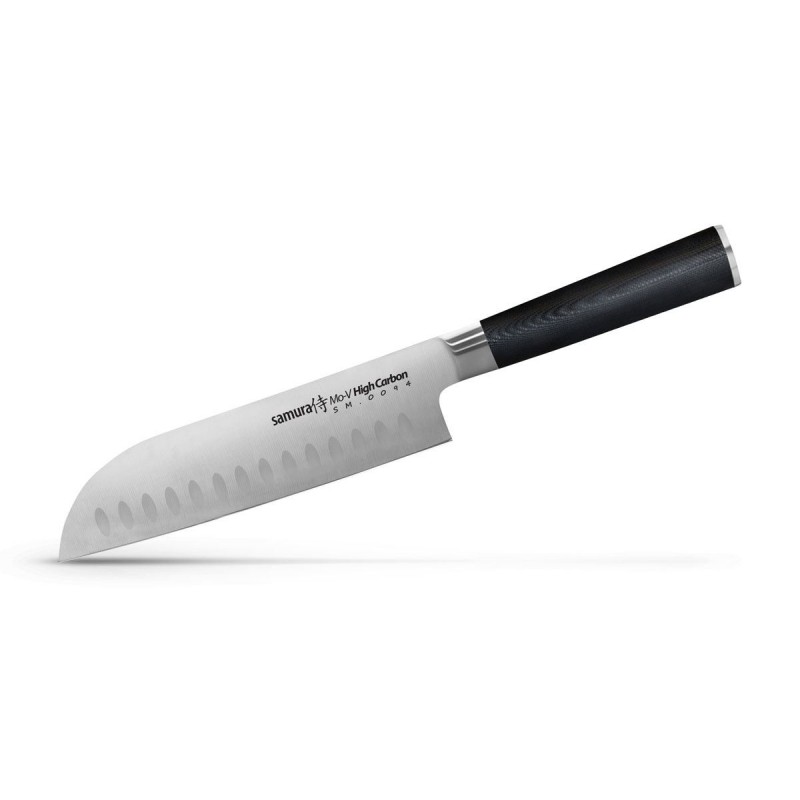 Samura Mo-V, couteau Santoku nid d'abeille 18 cm