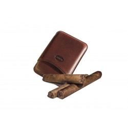 Smooth leather cigar case...