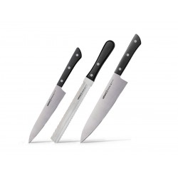 Samura Harakiri Set 3 Stück (Kochmesser - Filetmesser - Brot und gefrorenes Messer)