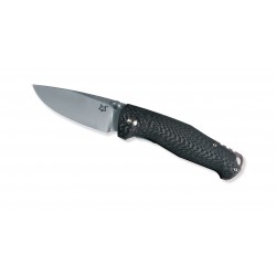 Fox FX-528 knife, military knife with carbon fiber handle Design J. Voxnaes