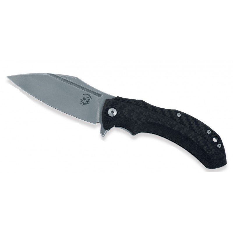Fox Bastianelli Shadow knife, military knife with carbon fiber handle, Bastianelli