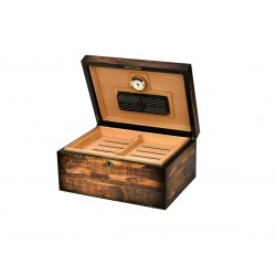 Cigar Humidor Quality Importers adirondack pour 100 cigares, humidificateur de table en bois