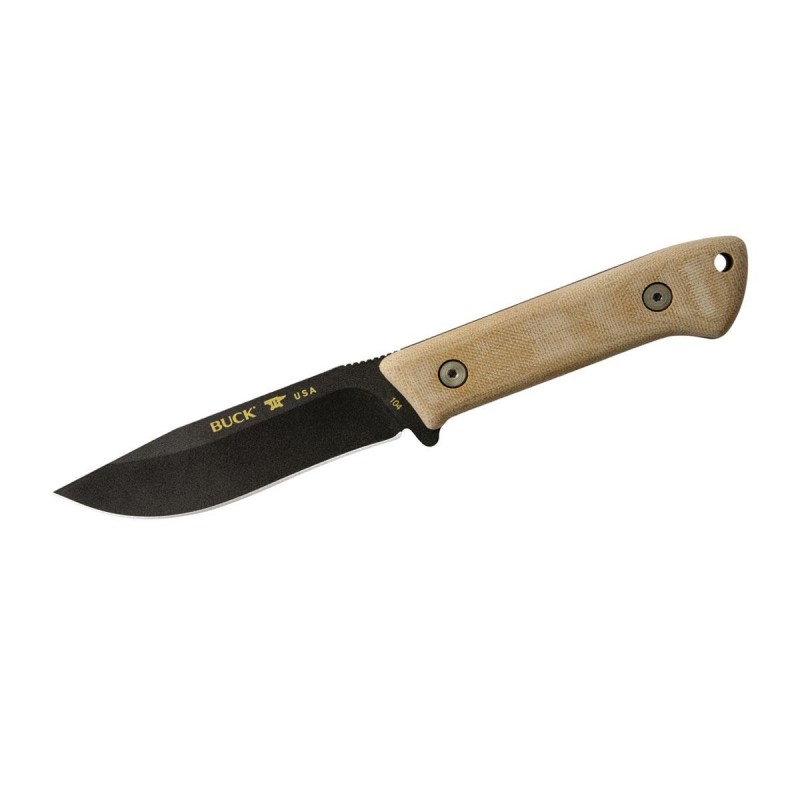 Buck knife, Compadre Camp knife micarta 104brs1