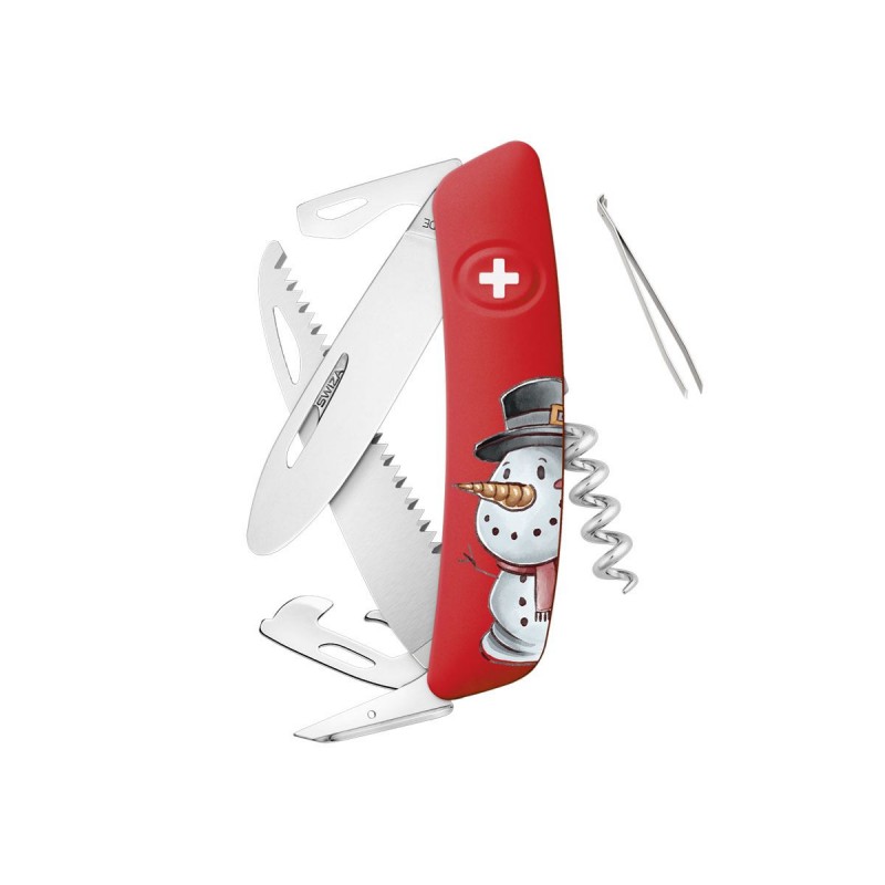 Swiss Swiza J06 Junior Christmas Snowman knife