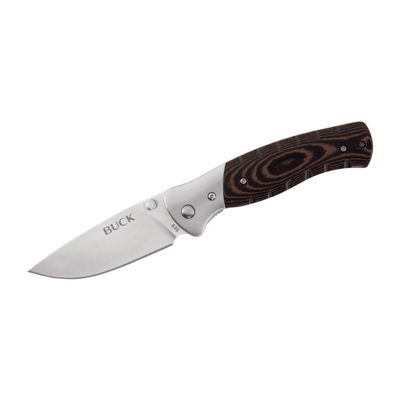 Buck SELKIRK FOLDING SMALL BLACK/BROWN 835BRS