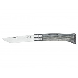 Opinel Luxe Tradition N°08 Bouleau Lamellaire Gris Inox