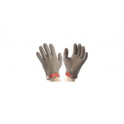 Steel mesh gloves, Euroflex brand, five fingers stainless steel - Medium size