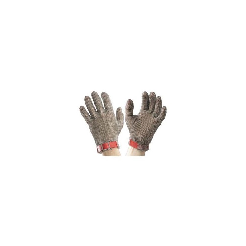 Stahlgitterhandschuhe, Marke Euroflex, Edelstahl 5 Finger - Mittelgroß
